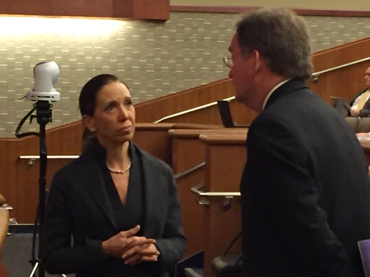 NYSERDA's tweet image. Our President &amp;amp; CEO John B. Rhodes w/ Assemblywoman Paulin before testifying on the #CleanEnergyStandard &amp;amp; zero emission credits