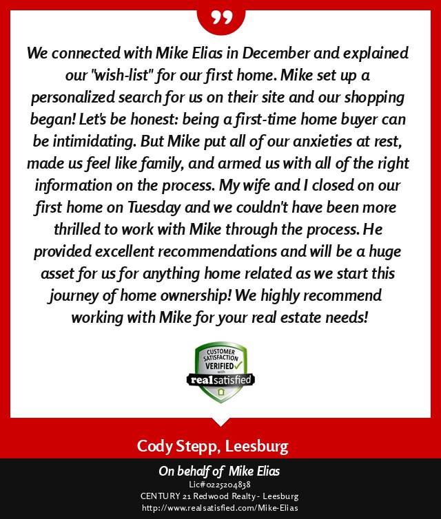 I’ll take a recommendation like this anytime!  realsatisfied.com/Mike-Elias via @realsatisfied