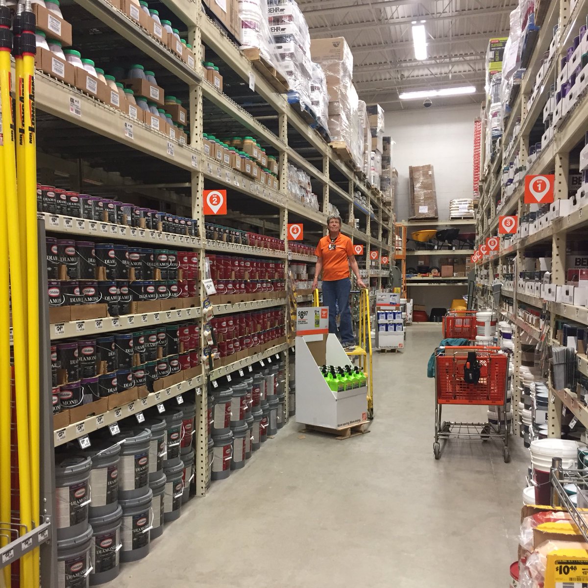 Mary showing off her Glidden aisle. Nice work Mary. <a href="/ChristinaDohm/">Christina Dohm</a> <a href="/HomeDepotTC/">Home Depot TC 2726</a> <a href="/Softail1968Andy/">Andrew Dickinson</a>