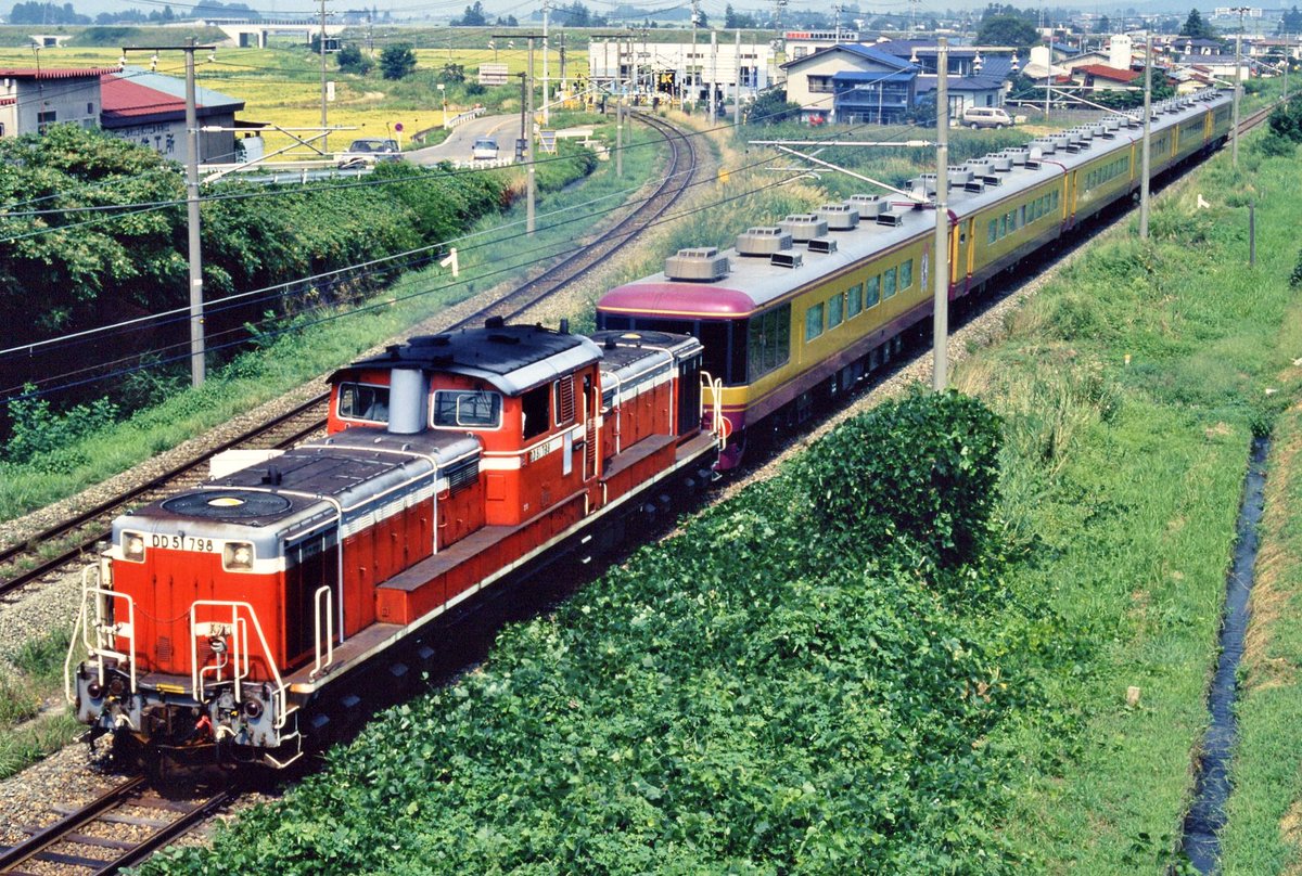 DD51の日 DD51-798牽引 14系和式客車『浪漫』[長ﾅﾉ] 2000年9月8日撮影