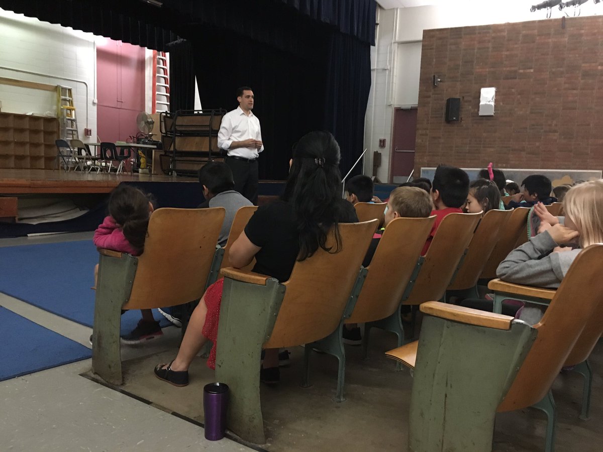 These third graders are so excited to hear from Rep. <a href="/GraigMeyer/">Sen. Graig Meyer</a> this morning. Happy to see the legislative branch of gov't in action!