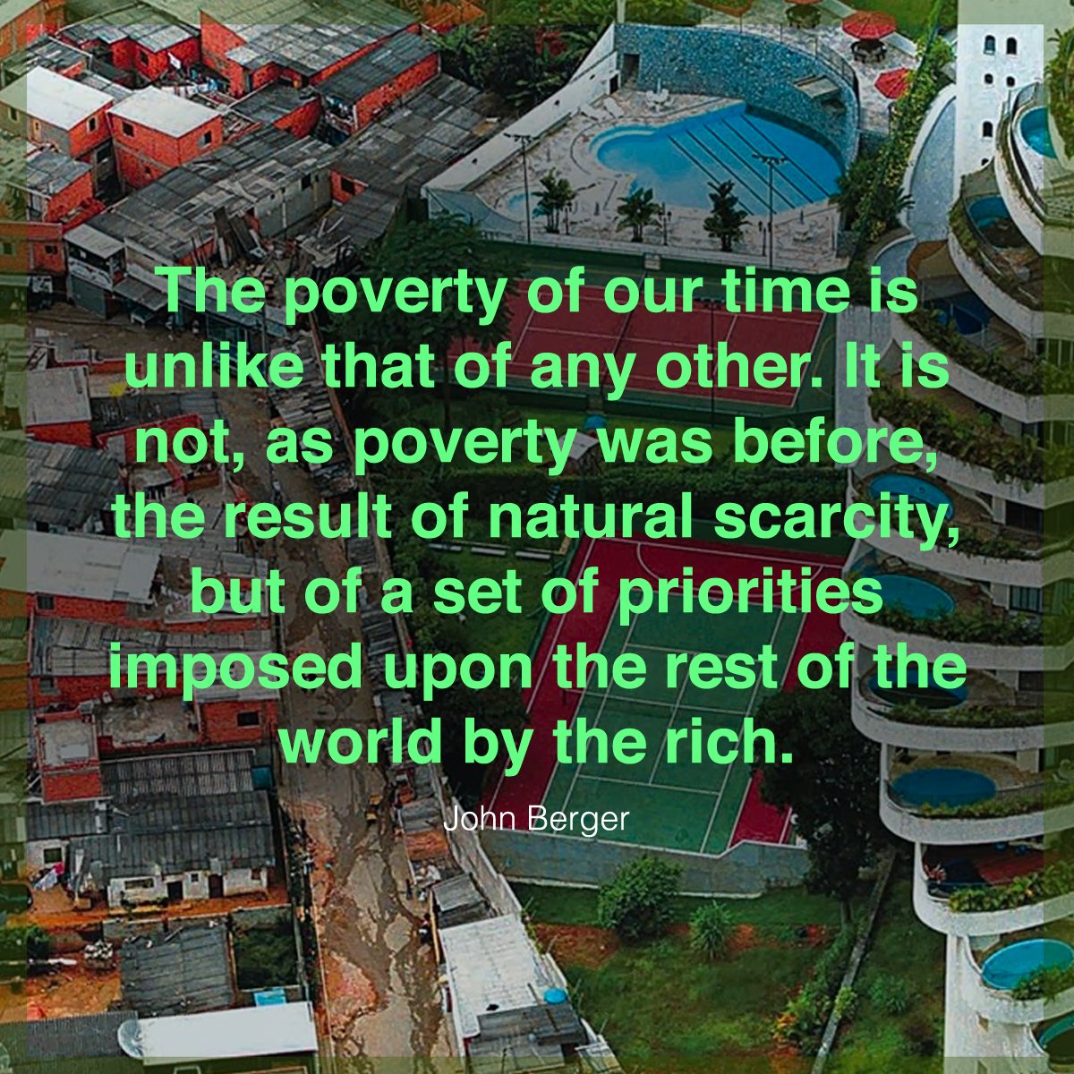 SustainableMan's tweet image. The world has an abundance of material goods, but our economy consolidates them among a few people. #ParadigmShift
