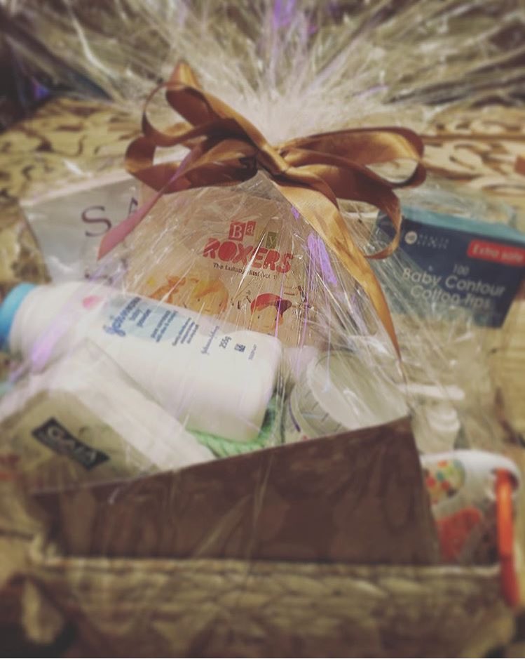 A super cute &amp; thoughtful Baby Shower hamper of practical gifts, including our Baby Roxers - The Lullaby Hits! (Vol.1) limited edition CD!!