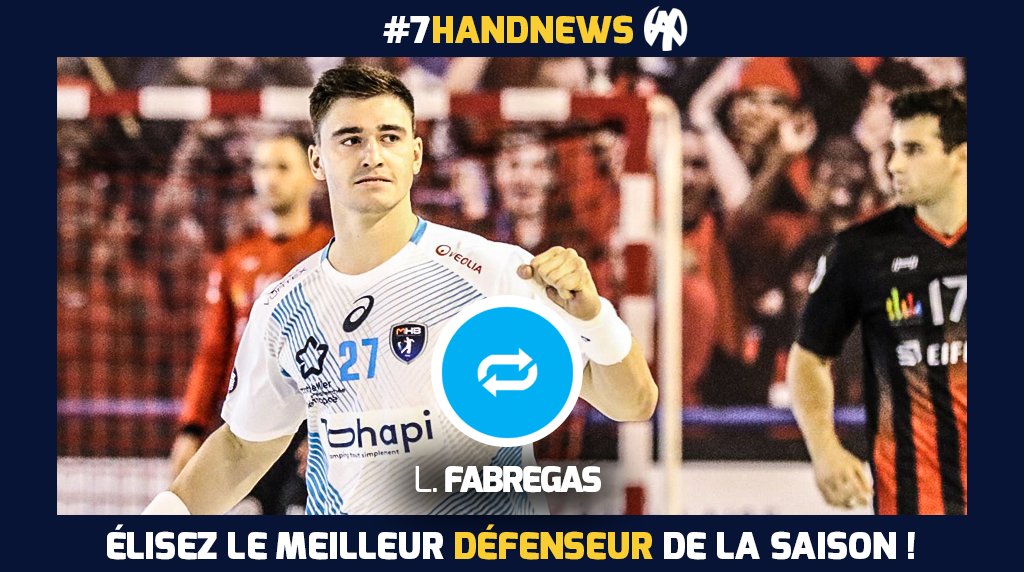 HandNewsfr's tweet photo. [#7HandNews🏆] 📣 RT pour @LudovicFabregas🇫🇷 nominé au titre de meilleur Défenseur de la saison en Starligue ! 🔥 

📝https://t.co/jSzuKiTAQ0 https://t.co/AuQbBU9Wj3