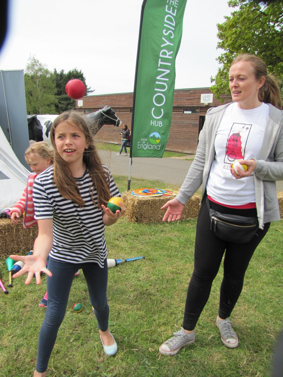 South of England Shows on Twitter and have a go at circus