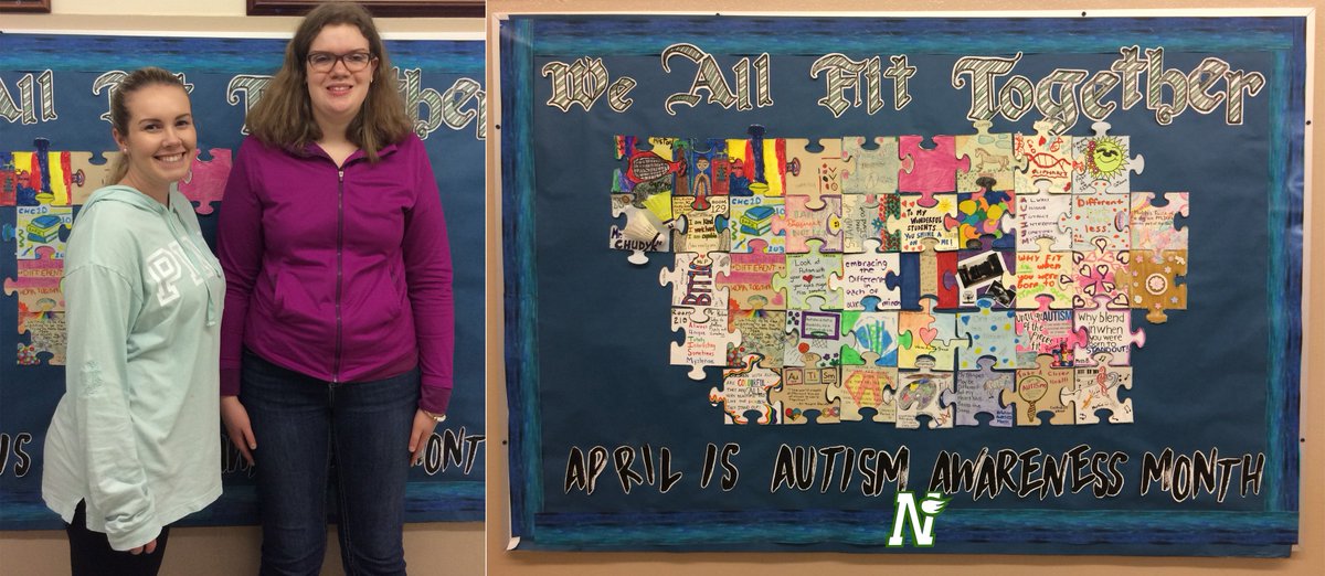 Belle River Nobles Throughout April Brdhs Participated In The We All Fit Together Puzzle Piece Project An Art Installation To Raise Awareness For Autism T Co Zj9o9uzccl