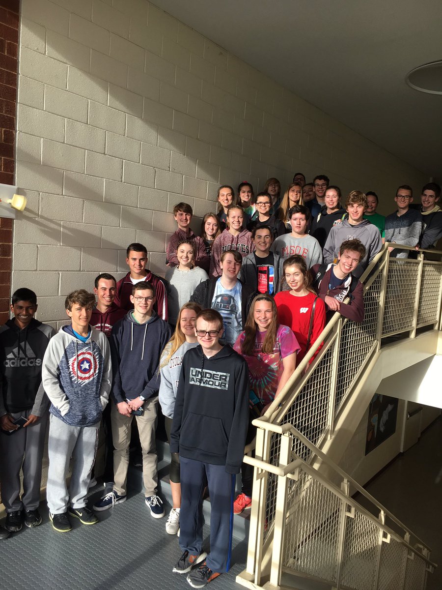 PRMathKath's tweet photo. And they're off for the first AP exam of 2017! Good luck AP Chemists @BBrockChem @SeilerChemistry @SKochPR #d155inspire https://t.co/joc6pOBNUl
