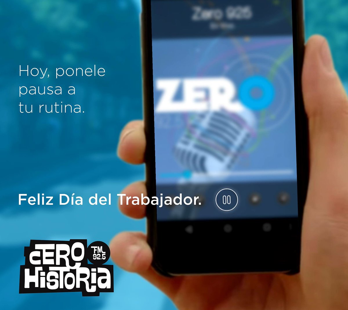 cerohistoria's tweet photo. Hoy es tu día. 
Ponele pausa a la rutina.
Feliz #DiaDelTrabajador https://t.co/aZfZ1kKLMV