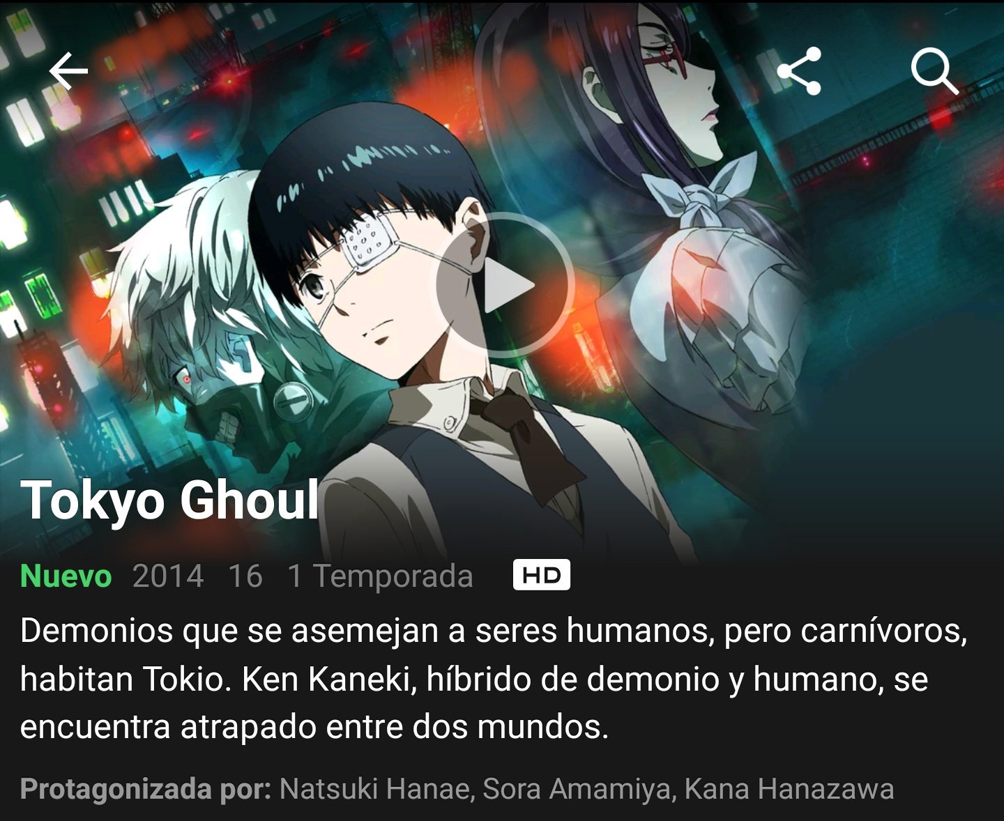 Gallo de NETFLIX on X: 1/5/17 Tokyo Ghoul (2014) 'T1