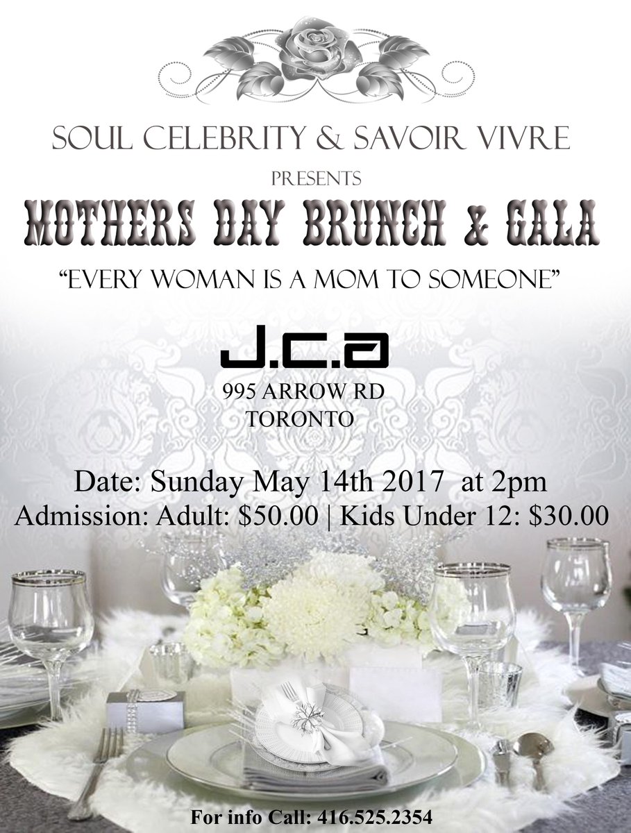 Simgmanagement's tweet image. May 14th, Soul Celebrity &amp;amp; Savoir Vivre is scheduled to launch one of the most amazing, MOTHER'S DAY BRUNCH &amp;amp; GALA: bit.ly/2p0RSk9