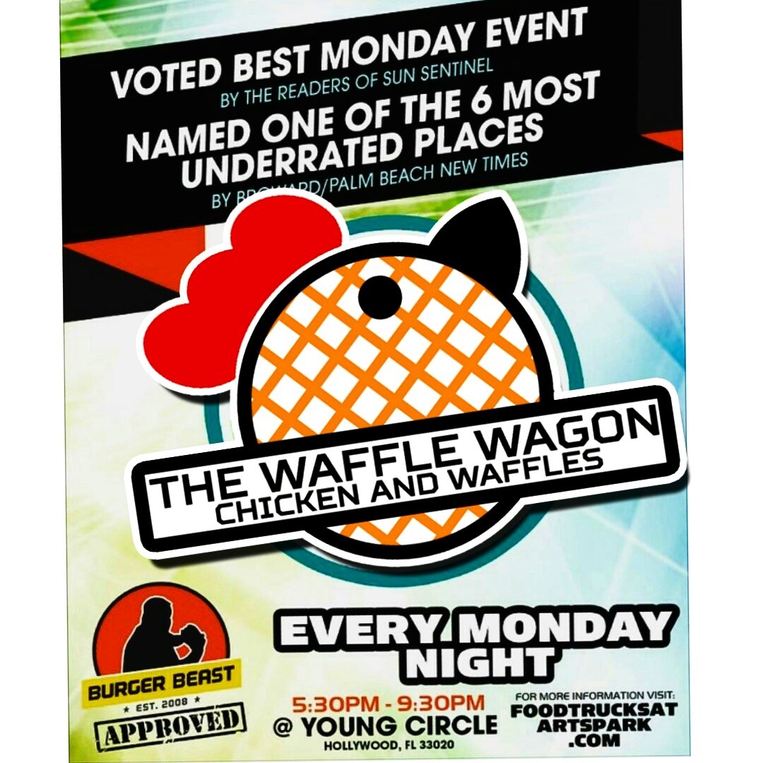 thewafflewagonf's tweet photo. 1st time at #artspark ... We're excited! (5:30pm-930pm) Young Circle Hollywood, Fl 33020
#miamifootrucks #miamifoodtrucksevents
#burgerbeast https://t.co/Eo4zBU651J