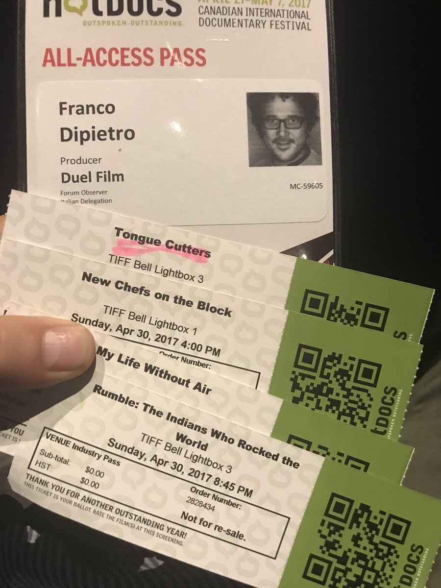 DuelFilm's tweet photo. #hotdocs2017 catch of the day and more films will come https://t.co/Aw6TD9DXAc