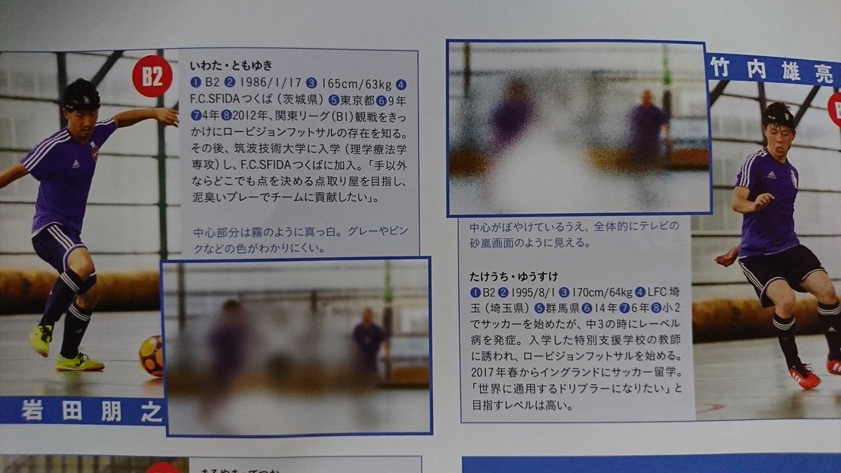 Sayo A Twitter ロービジョンフットサルやロービジョンフットサル日本代表キャプテン岩田朋之について知って頂ければ嬉しいです ルールは フットサルとほぼ同じで選手によって見え方の違いがあるのでパスを出す時など仲間の見え方を理解してないと難しい頭を使う奥が