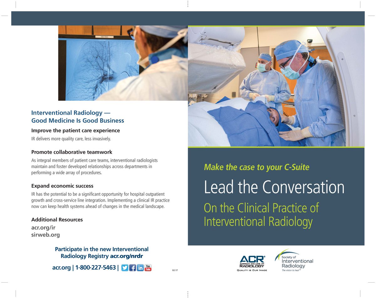 SIRspecialists's tweet photo. Make the case for #IRAD to your C-suite with this toolkit from SIR &amp;@RadiologyACR  #Irvalue https://t.co/8iMaMnmucI https://t.co/aM5VQYBEa1