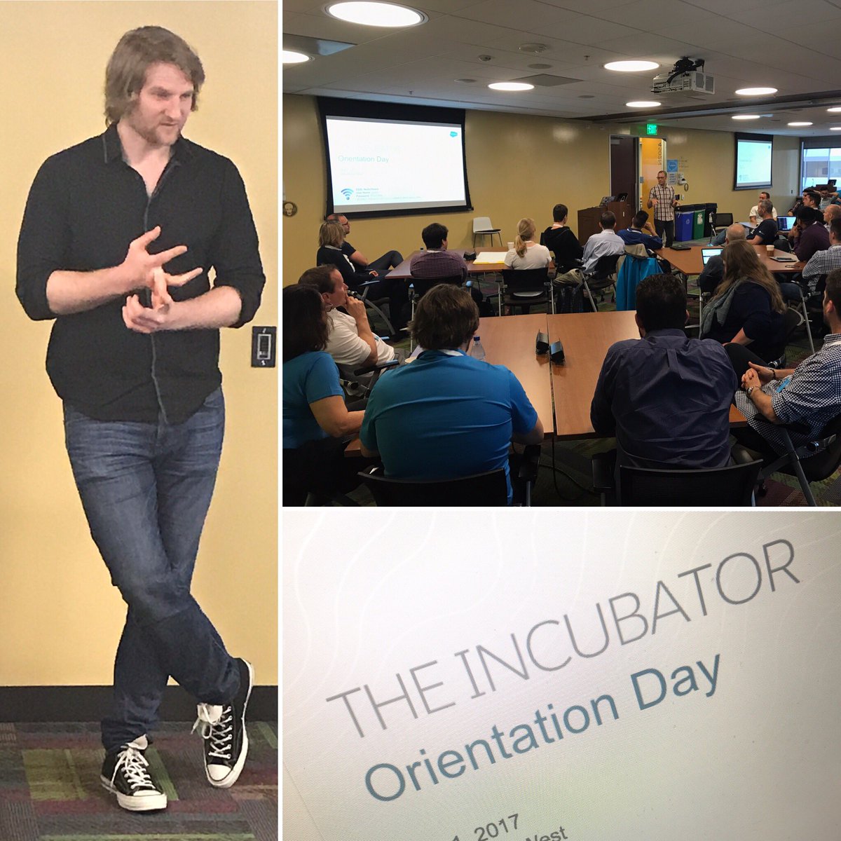 ludoulrich's tweet image. Here we go! Orientation Day for the @salesforcestart Incubator companies. #salesforceincubator