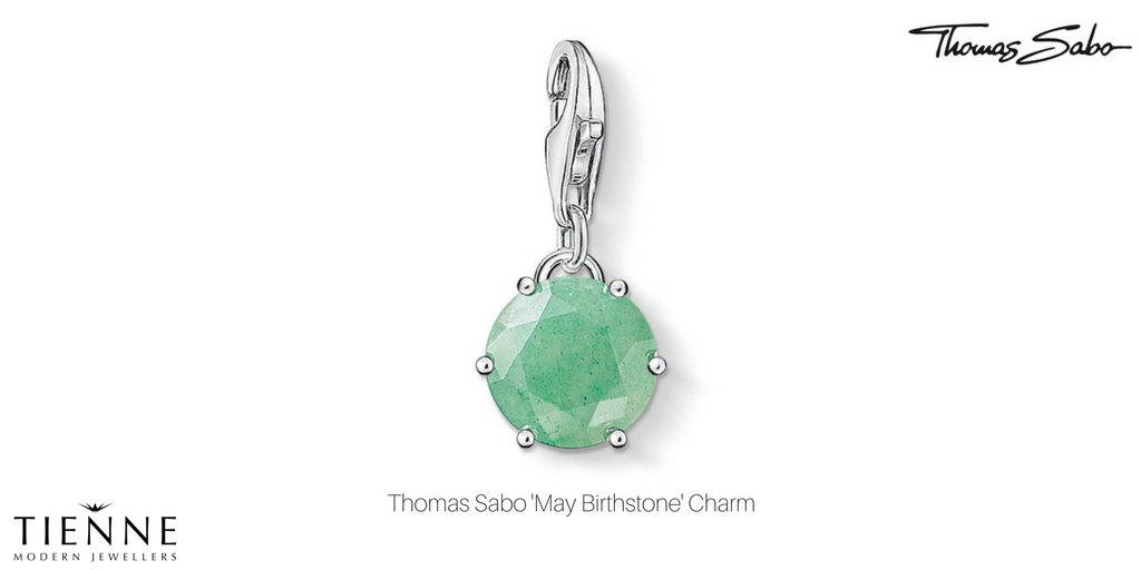 From the #ThomasSabo Charm Club Collection is this adorable sterling silver charm, representing the birth month of May. #jewellery