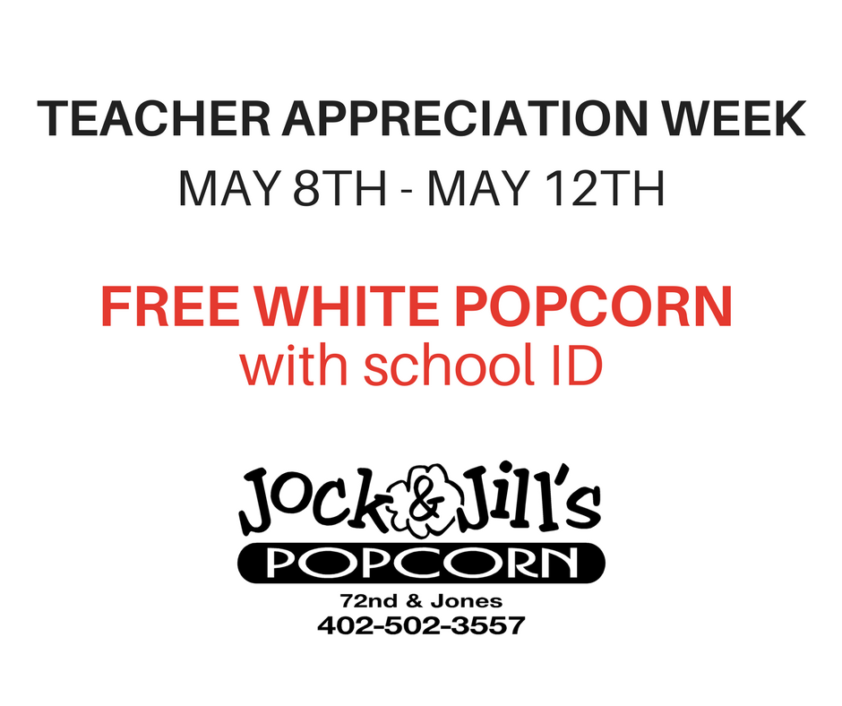 Please help us spread the word. Next week is teacher appreciation week.