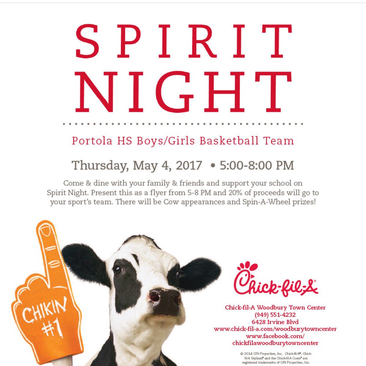 Come support our team <a href="/ChickfilA/">Chick-fil-A, Inc.</a> on Thursday! 🐓🏀💜