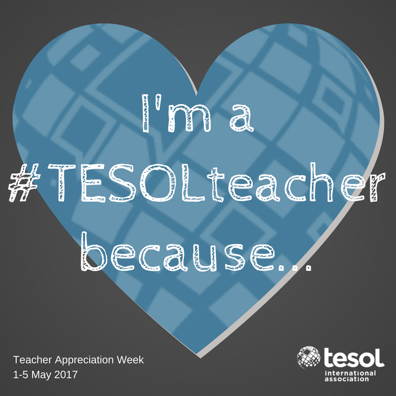 terrybarakat's tweet photo. I'm a #TESOLteacher because I am supporting world harmony one student at a time. https://t.co/NfzHw7kA5O
