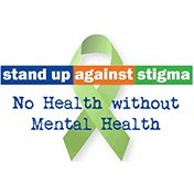 PsyBarLLC's tweet photo. May is National Mental Health Awareness Month.  PsyBar is wearing our green ribbons to help raise awareness.  #standupagainststigma https://t.co/fcm2idAzHm