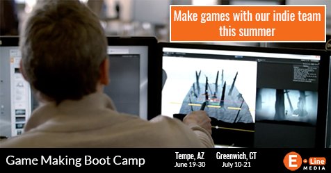 Interested in game design? Learn the ropes from our indie team this summer. bootcamp.elinemedia.com