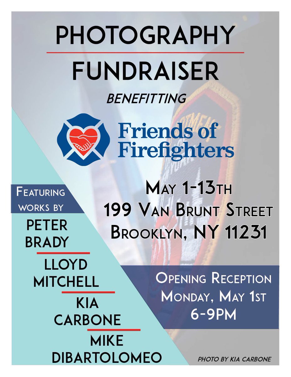 Photo: I am a part of a group gallery show at Friends of Firefighters tonight in Red Hook. #LloydMitchellPhotography #friendsoffirefighters