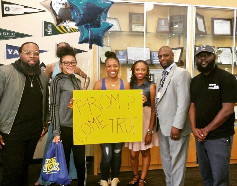 HUGE shoutout to HUHS 11th grader, Delicia Bost, for winning the  <a href="/927theblock/">102.5 The Block</a> #PromComeTrue contest !!!!