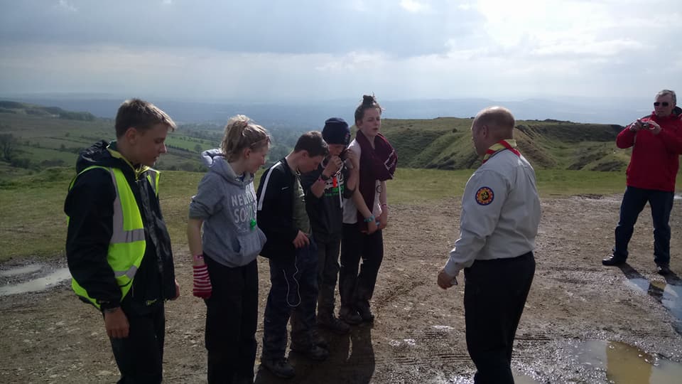 5 of our amazing scouts completed the #sixsummits challenge, 36 miles, 3 days from the Welsh border to Clee hill #bankholidayweekend #iscout