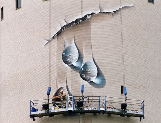 StreetLife_IT's tweet photo. An impressive work by #johnnybeerens #streetart #water #USA https://t.co/r4JqHHQ9MF