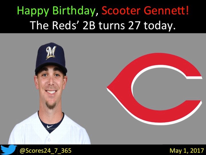 Happy birthday Scooter Gennett! 
