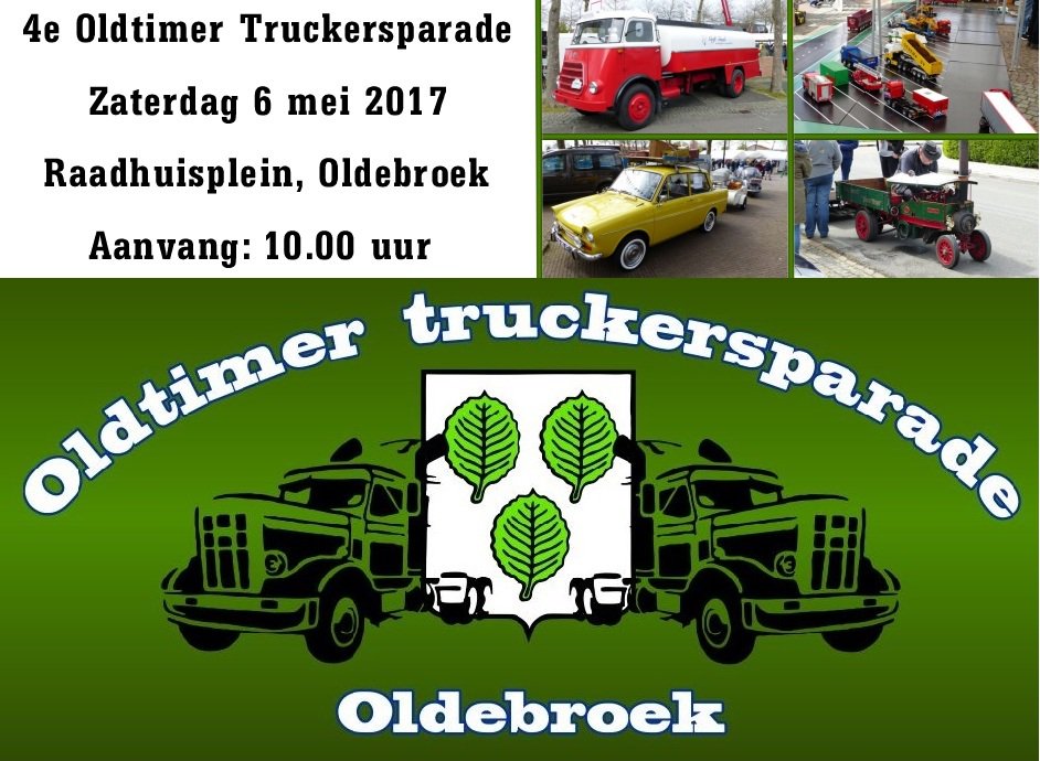 Zaterdag 6 mei worden er veel Oldtimers verwacht tijdens de 4e editie van Oltimers Truckersparade Oldebroek. wqd.nl/l7Ok