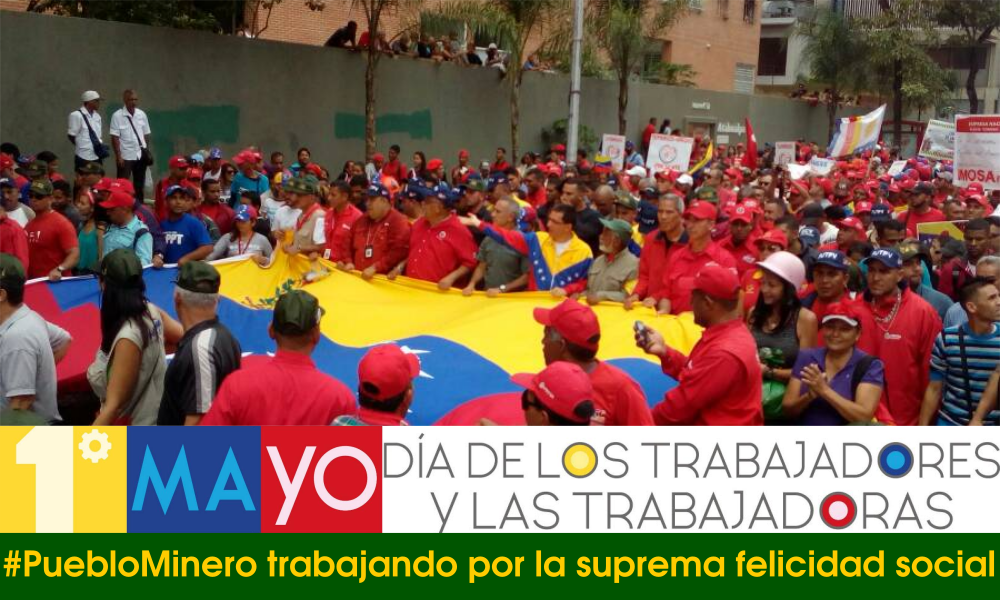 Trabajadores petroleros y mineros celebran juntos #1MayoTrabajoyPaz reafirman compromiso con grandes proyectos: #FajaPetrolífera #ArcoMinero