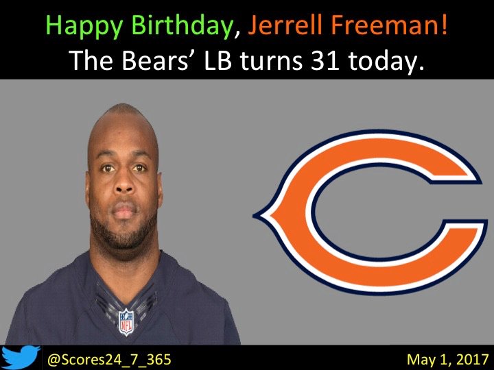 Happy birthday Jerrell Freeman! 