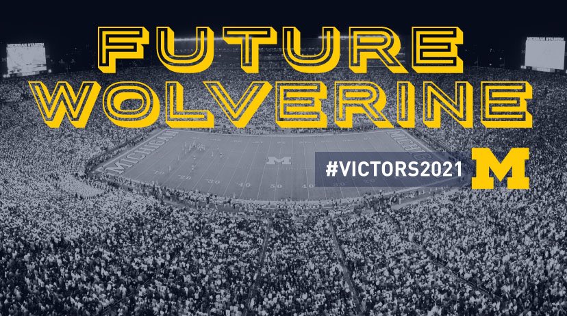 AveryAnnH's tweet photo. I committed April 6th but happy #DecisionDay #victors2021 💙💛 @UMKines https://t.co/TPrWZRMN89