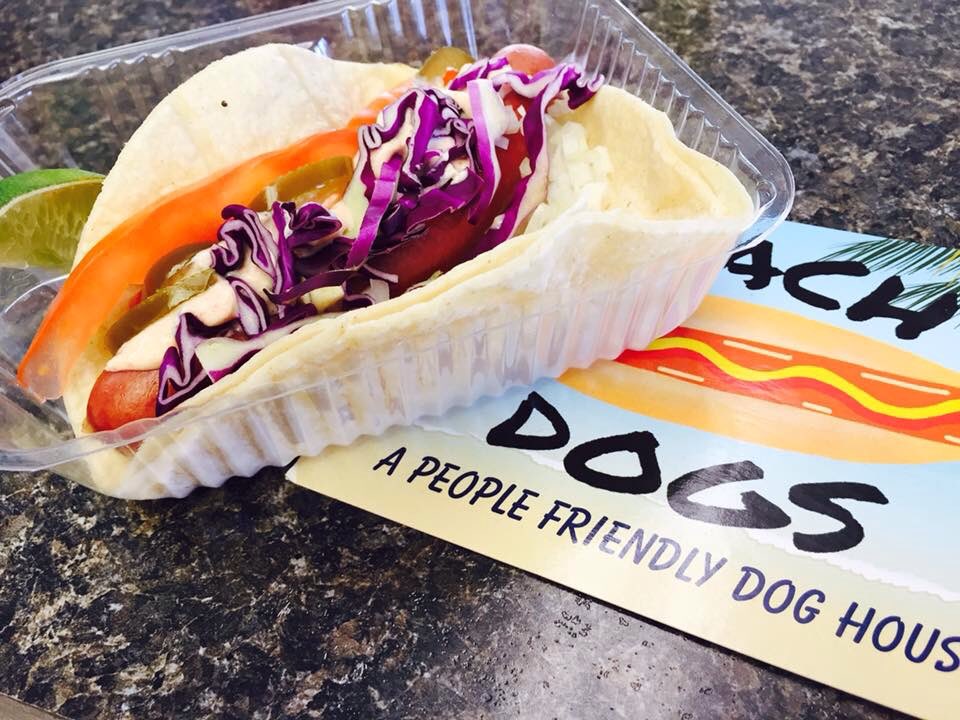 BeachDogsCB's tweet image. We're fusing 2 cuisines in this culinary freakshow called Cinco Dog Mayo.  #dogofthemonth #taco #quesadilla #hotdog #cincodemayo #cocoabeach
