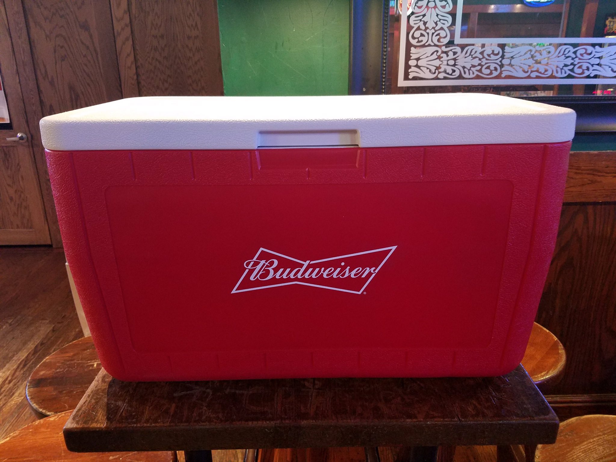 coleman budweiser cooler