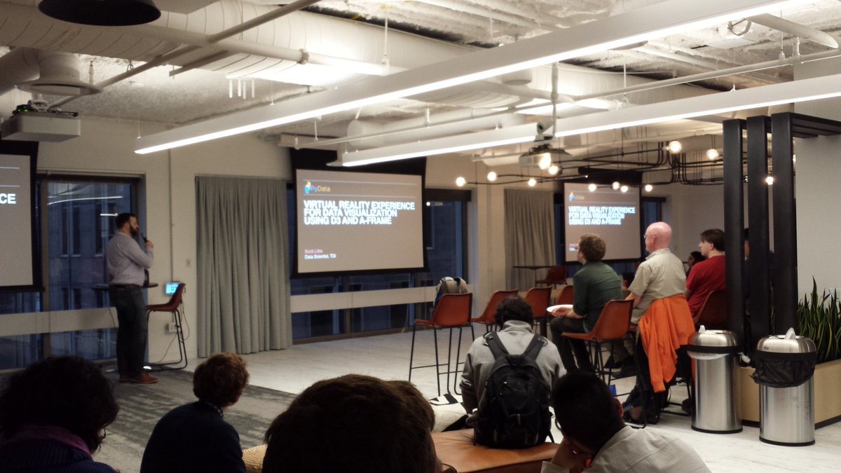 PyData Chicago (@pydatachi) on Twitter photo Another wonderful speaker night <a href="/CivisAnalytics/">Civis Analytics</a> by Scott Little about DE visualization and virtual reality. Another wonderful speaker night <a href="/CivisAnalytics/">Civis Analytics</a> by Scott Little about DE visualization and virtual reality.