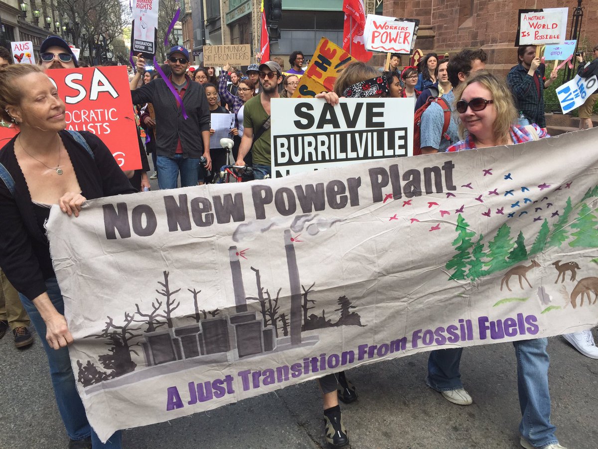 We're here in Providence for the #MayDay March and Rally. #NoNewPowerPlant  #MayDay2017
