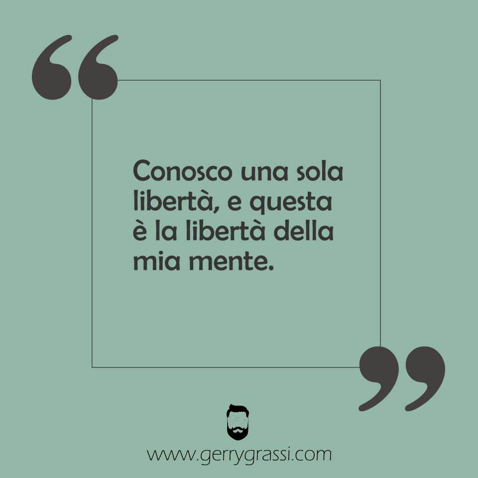 Liberare la mente. 📰 #GiornataLibertàdiStampa #gerrygrassi #psicologia