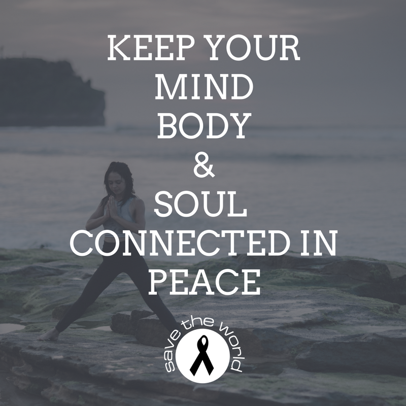savetheworldsh's tweet photo. Keep your mind, body &amp; soul connected in peace #Savetheworld #Helpthecauses #Children #Breastcancer #Ecology #Hope #Stopthehunger #Peace https://t.co/YHlBdhI9Yv