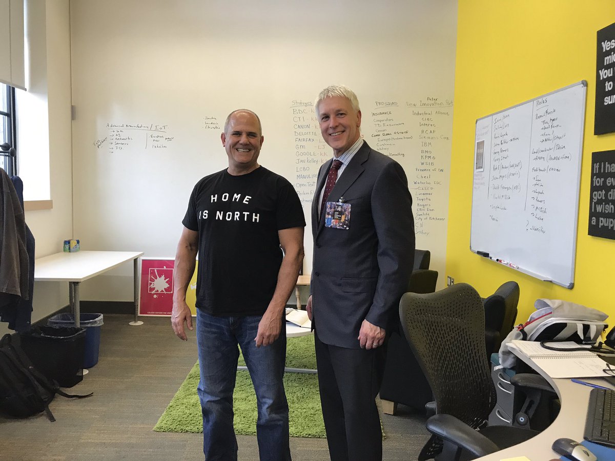 A most incredible Day in Waterloo today. Loved visiting partners <a href="/WaterlooEDC/">Waterloo EDC</a> <a href="/AC_Waterloo/">Accelerator Centre</a> and <a href="/Communitech/">Communitech</a>