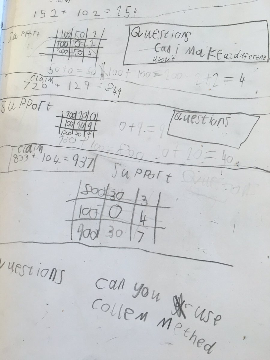 TGCThreeA's tweet image. Using different strategies to support our number claims! #gridmethod #columnmethod