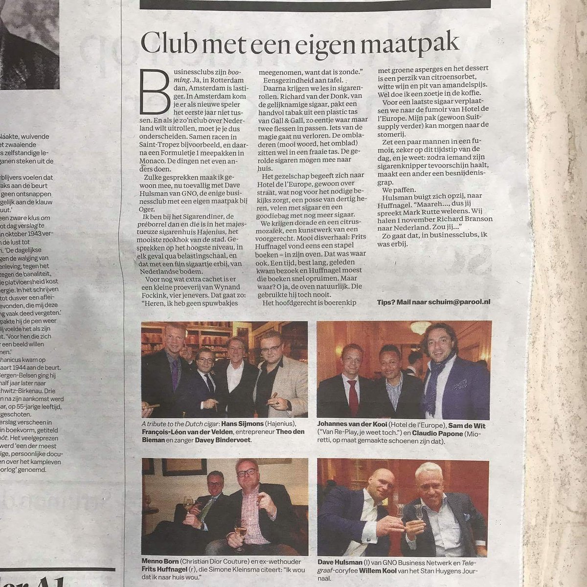 jd_hulsman's tweet image. Club met een eigen maatpak kopt er vandaag in het @parool verwijzend naar het GNO BUSINESS SUIT by OGER @worldofoger @GNO_NETWERK