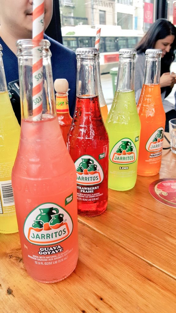 Guava to start! <a href="/JarritosCanada/">Jarritos Canada</a> <a href="/kanpaisnackbar/">Kanpai Snack Bar</a> <a href="/laBreafoodTO/">La Brea Food</a> #JarritosCA