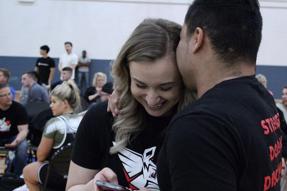 When you get to do what you love with the person you love #powerlifting #powercouple #powerliftingcouple