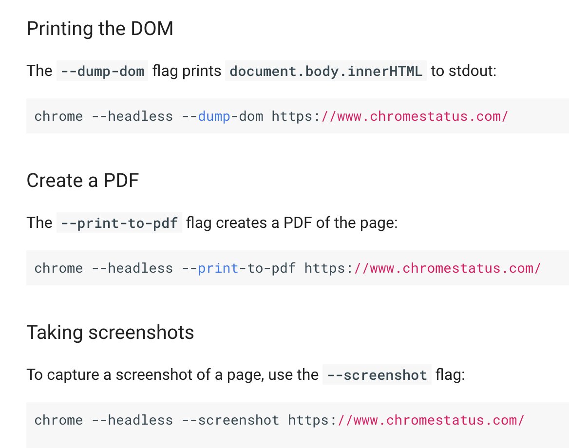 igrigorik's tweet image. Chrome headless is shipping in M59 and it's full of awesome: bit.ly/2pBRLyJ - great hands-on tour by @ebidel.