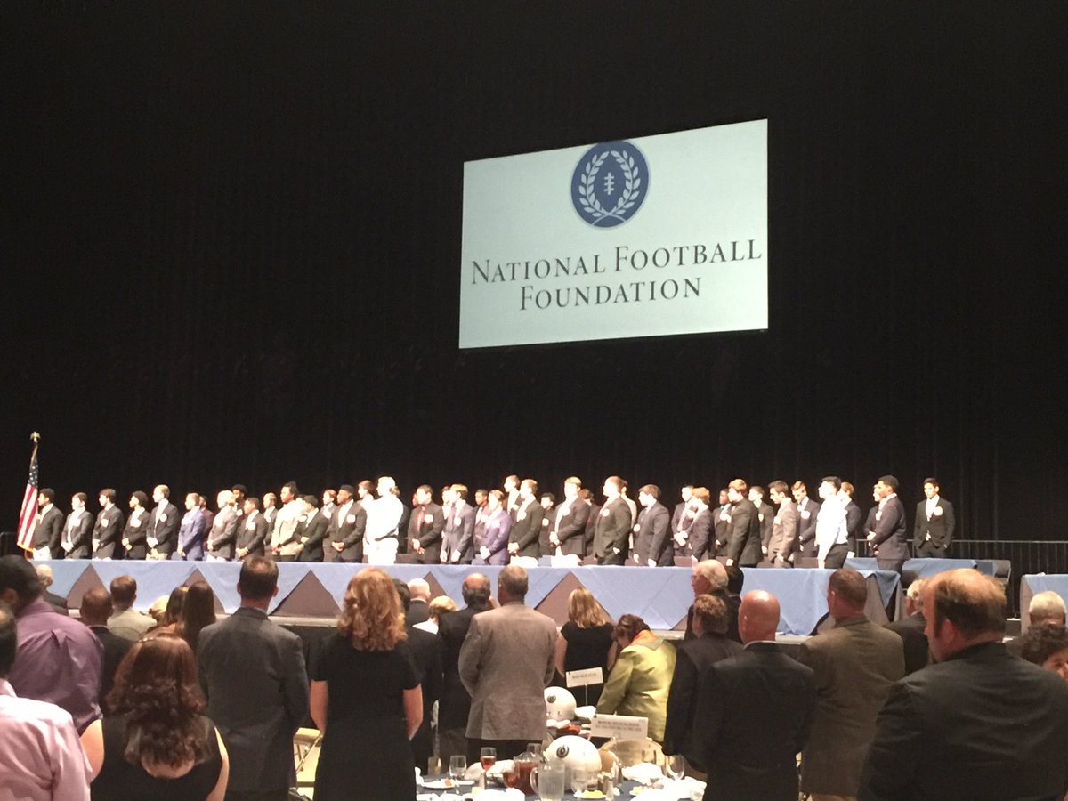 Great evening with <a href="/OFFIClALTY/">Tyler Henderson</a>, <a href="/coacharmatta/">Coach Armatta</a>, <a href="/ToddHRaymond/">Todd Raymond</a> attending the <a href="/NFFNetwork/">National Football Foundation</a> banquet representing <a href="/LehmanFootball/">Lehman Athletics</a> .