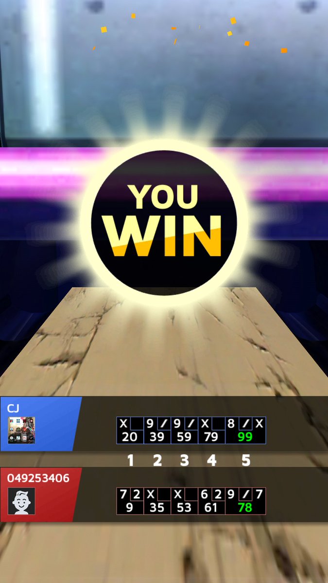 sdcharles07's tweet image. I won at New York stage with 99 points! Challenge me now![goo.gl/PKD66U] #Bowling_King