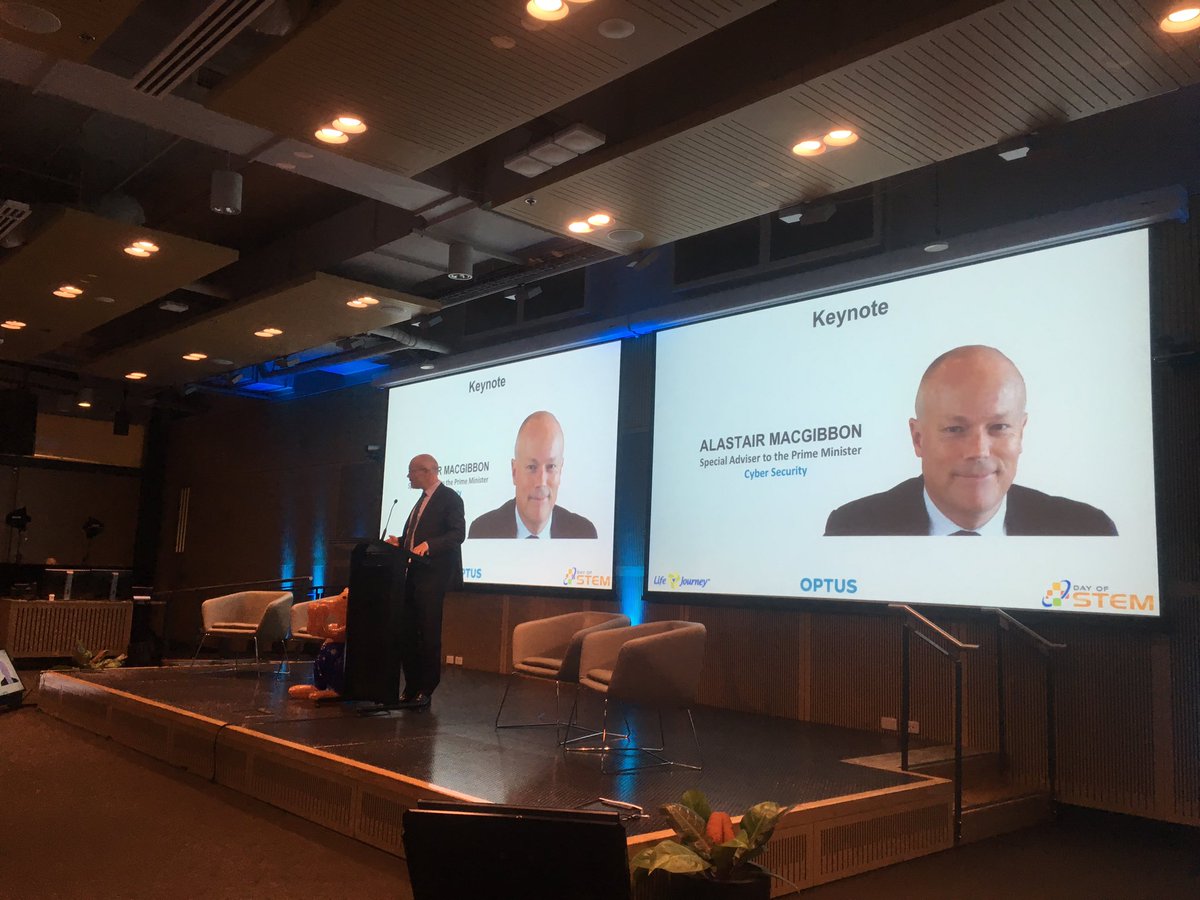 DayofSTEM's tweet photo. Fundamental to the Australian cyber strategy is building sovereign capacity and skills - Alastair MacGibbon https://t.co/yZAWpMEh2L