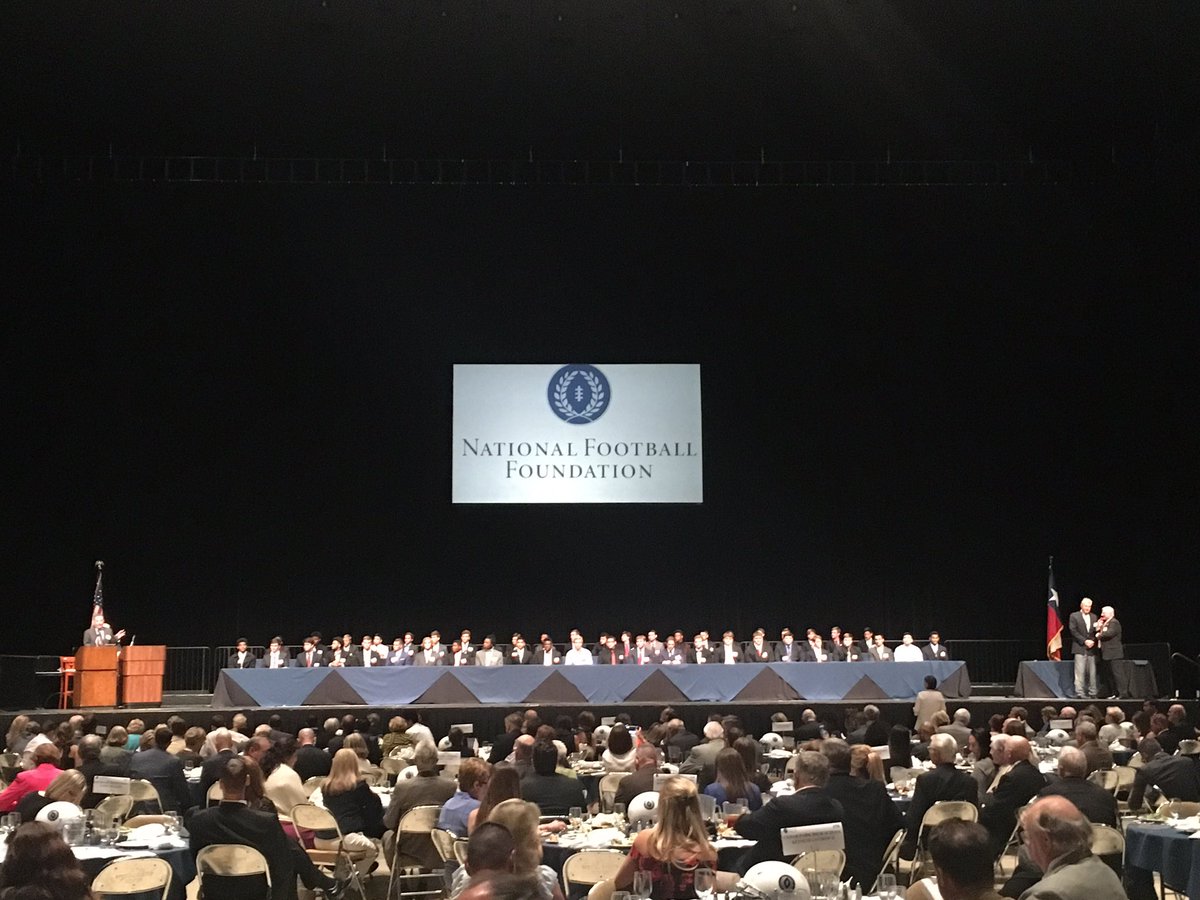 All our amazing scholar-athletes being recognized on stage!